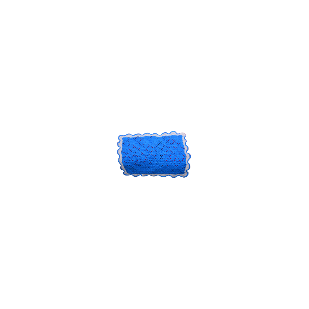 nappe minimaliste au crochet bleu/blanc nappe minimaliste au crochet bleu/blanc